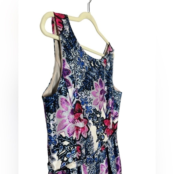 Taylor Fit and Flare Floral Feminine Cottagecore Sleeveless Dress Size 14 - Picture 7 of 11